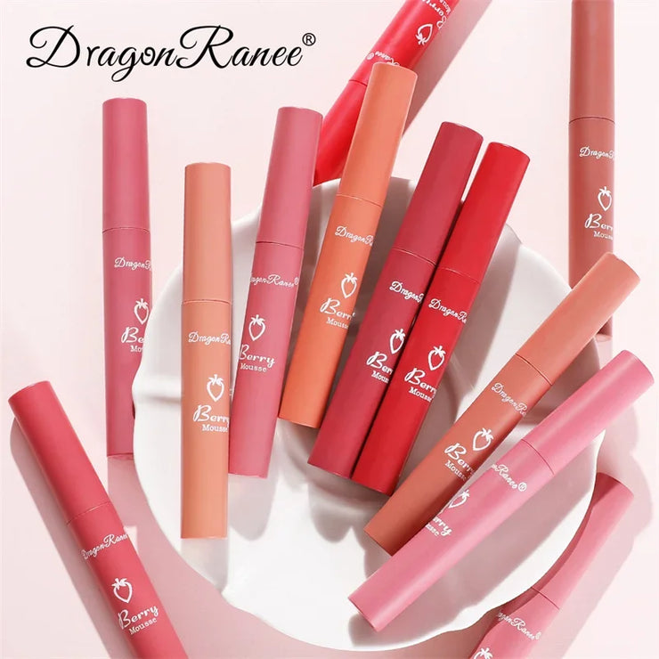 Flüssiger Lippenstift, langanhaltend, matt, samtig, wasserfest