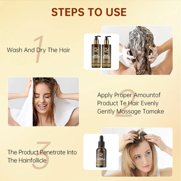 Hair Growth Shampoo for Anti Hair Loss Treatment And Thicker Hair