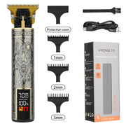 Vintage Electric Hair Clipper Dragon Carving Trimmer