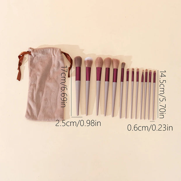 Make-up-Pinsel-Set, weiche Faserpinsel