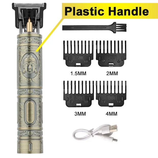 Professional Wireless Hair Clipper & Beard Trimmer for Men