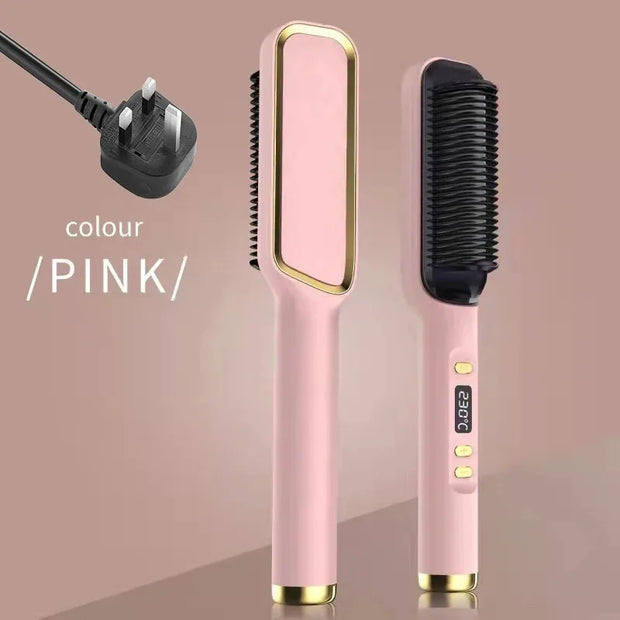 Electric Hot Comb Anti Scald Straightening Brush