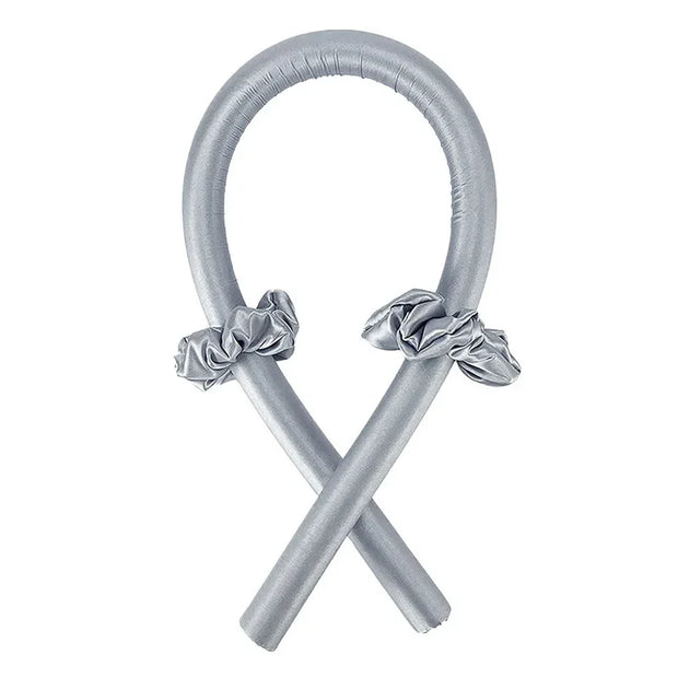 Hitzefreies Lockenstab-Stirnband aus Seide für weiche Locken ohne Hitze