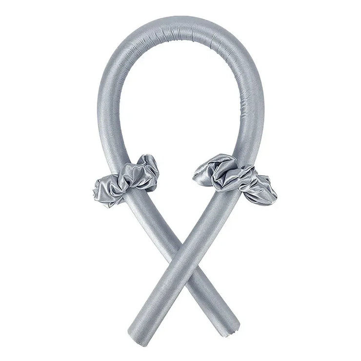 Hitzefreies Lockenstab-Stirnband aus Seide für weiche Locken ohne Hitze