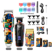 Rechargeable Graffiti Hair Clipper Professional Trimmer
