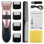 Professional USB Hair Clipper Ceramic Blade Trimmer