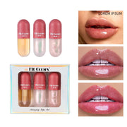 Lippenbalsam in Minikapseln, feuchtigkeitsspendender, aufpolsternder Gloss