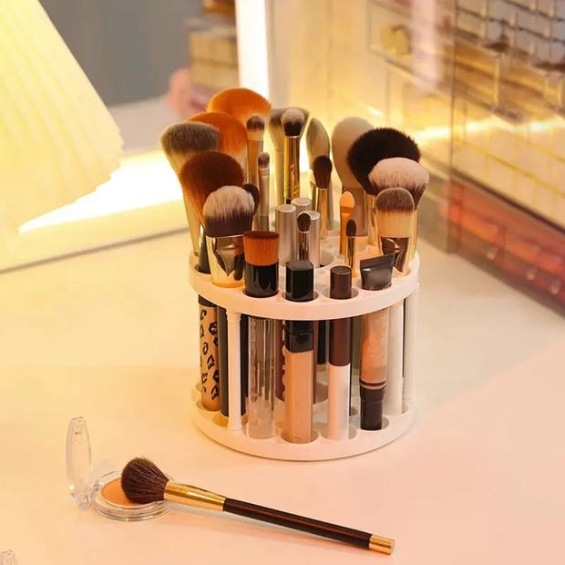Makeup Brush Storage Rack Desktop Organizer Box