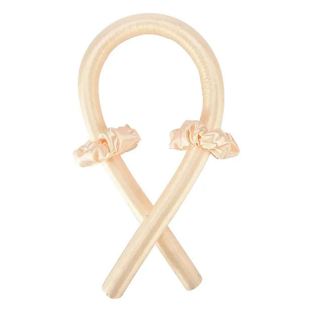Hitzefreies Lockenstab-Stirnband aus Seide für weiche Locken ohne Hitze
