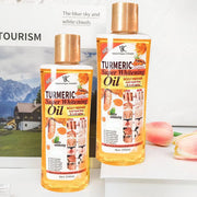 Feuchtigkeitsspendende Massage und Aromatherapie mit ätherischem Kurkumaöl