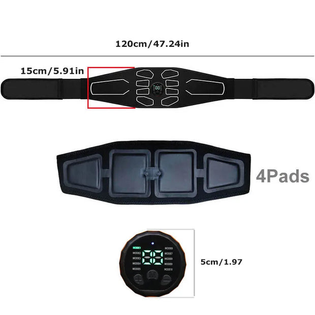 EMS Bauchtrainer Gürtel Muskelstimulator