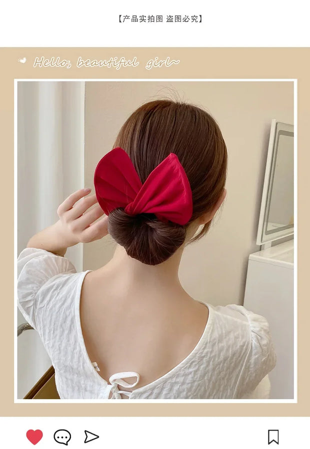 Haarnadel-Styling-Tool mit Schleife für schnelle und süße Dutts