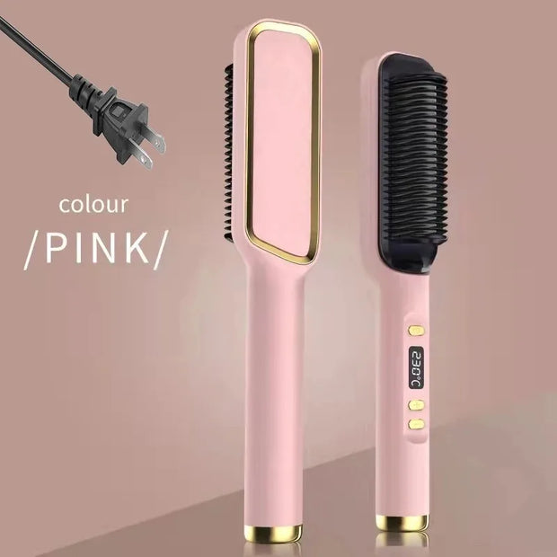 Electric Hot Comb Anti Scald Straightening Brush