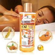 Feuchtigkeitsspendende Massage und Aromatherapie mit ätherischem Kurkumaöl