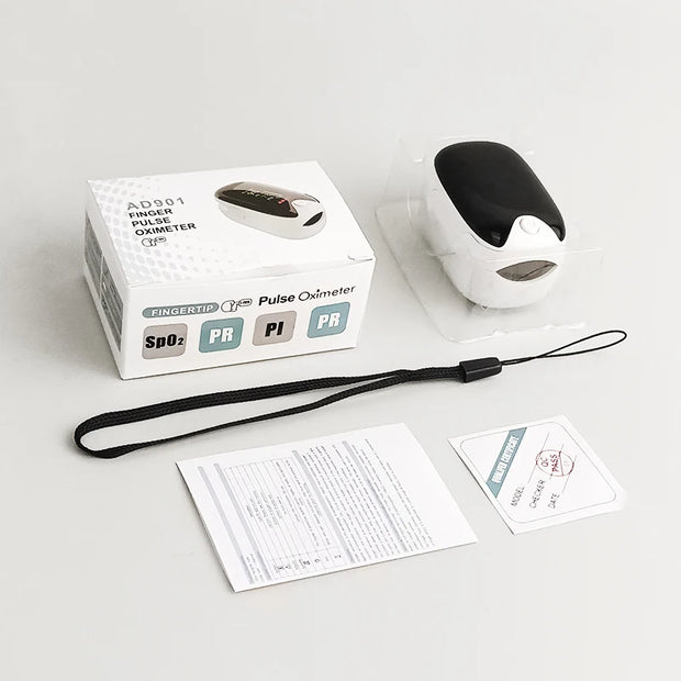 Medizinisches Fingerpulsoximeter, Sauerstoffsättigung und Herzfrequenzmonitor