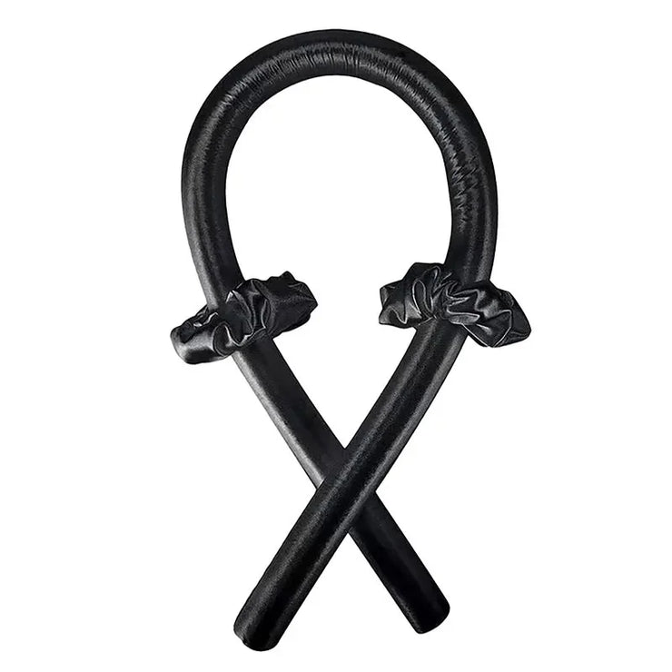 Hitzefreies Lockenstab-Stirnband aus Seide für weiche Locken ohne Hitze