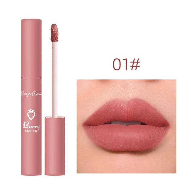 Flüssiger Lippenstift, langanhaltend, matt, samtig, wasserfest