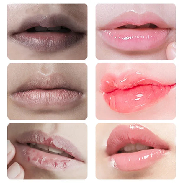 Dunkler Lippenbalsam, aufhellendes, peelendes, feuchtigkeitsspendendes Glanzöl