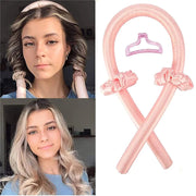 Hitzefreies Lockenstab-Stirnband aus Seide für weiche Locken ohne Hitze