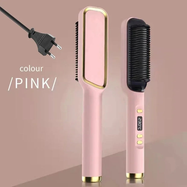 Electric Hot Comb Anti Scald Straightening Brush