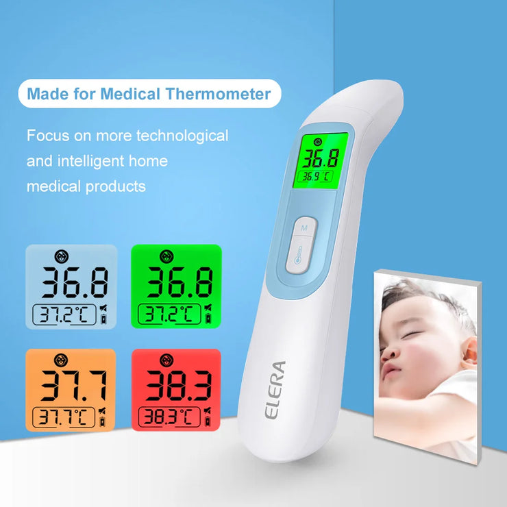Digitales Infrarot-Thermometer, berührungsloser Stirn- und Ohrmonitor