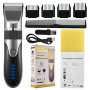 Professional USB Hair Clipper Ceramic Blade Trimmer