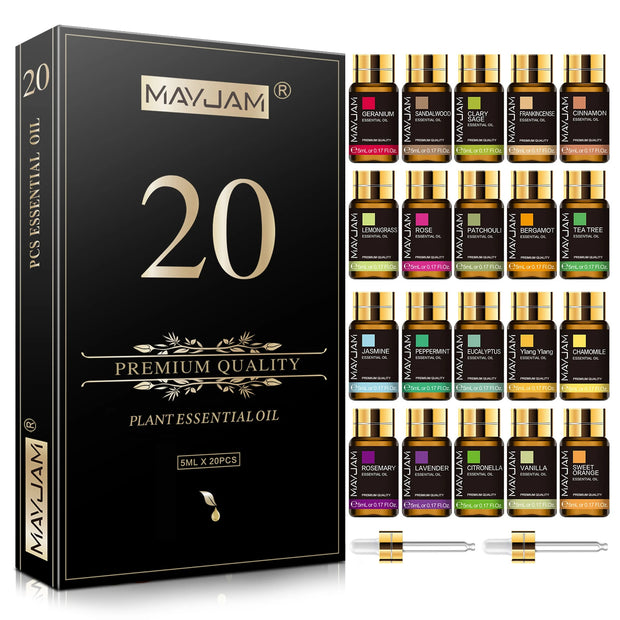Ätherisches Öl Geschenkset Natürliche Pflanzenextrakte für Diffusoren