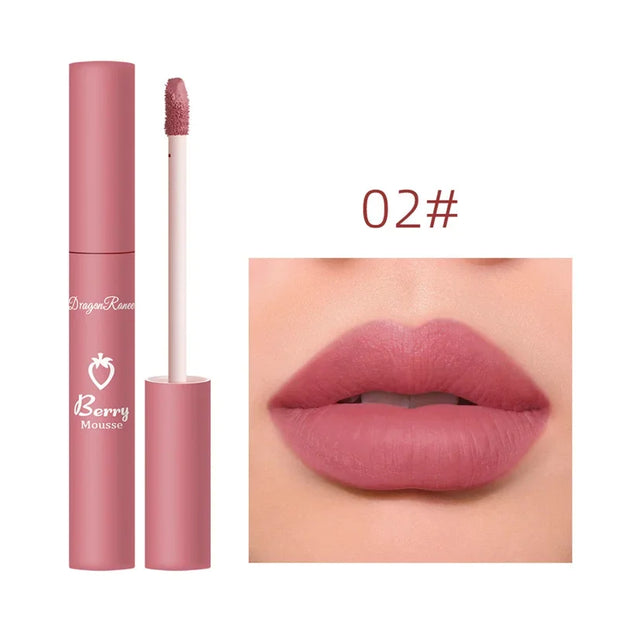 Flüssiger Lippenstift, langanhaltend, matt, samtig, wasserfest
