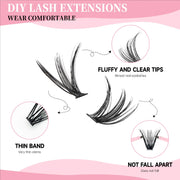 DIY Lash Extension Kit 200 Clusters with Bond and Seal
