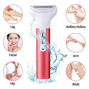 Elektrischer Damenrasierer All-in-One Intimpflege-Trimmer