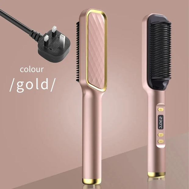 Electric Hot Comb Anti Scald Straightening Brush