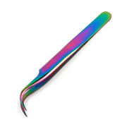 Stainless Steel Eyelash Tweezers High Precision Anti Static