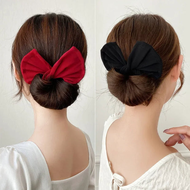 Haarnadel-Styling-Tool mit Schleife für schnelle und süße Dutts
