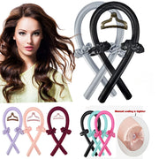 Hitzefreies Lockenstab-Stirnband aus Seide für weiche Locken ohne Hitze
