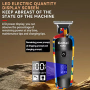 Rechargeable Graffiti Hair Clipper Professional Trimmer