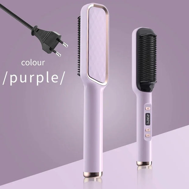 Electric Hot Comb Anti Scald Straightening Brush